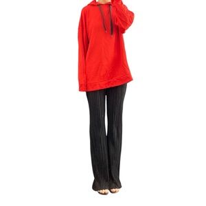 ZARA Red Oversized Hoodie Size S